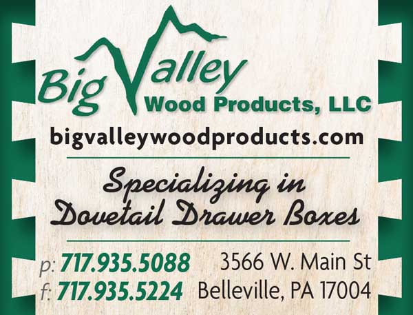 Big Valley Wood Products, LLC <center>Big Valley Wood Products, LLC | <b><a href="https://www.bigvalleywoodproducts.com/" target="_blank" rel="noopener noreferrer">CLICK HERE to view the website</a></b></center>