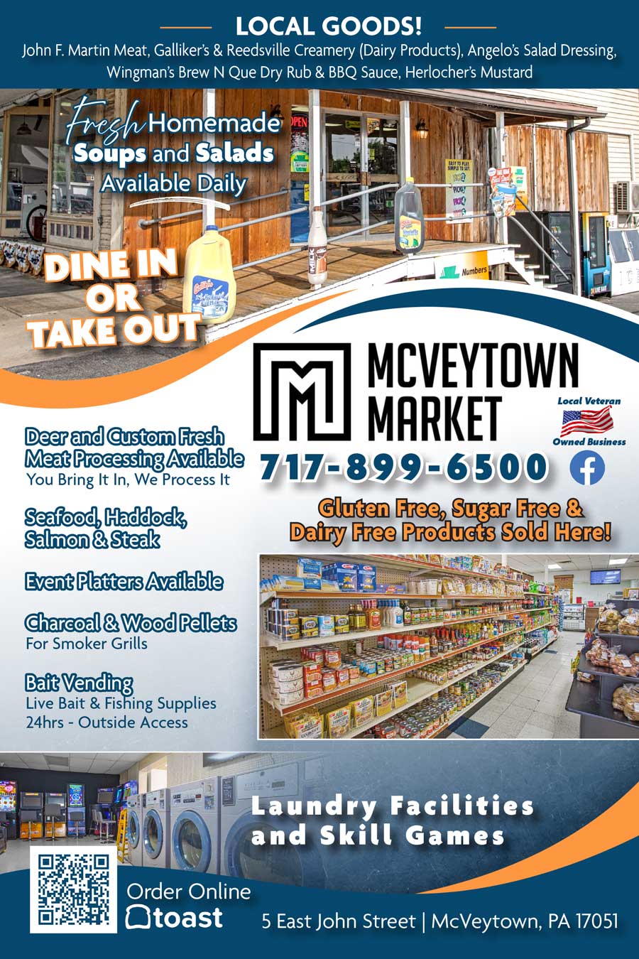 McVeytown Market <center>McVeytown Market | <b><a href="https://www.facebook.com/profile.php?id=100077724885147" target="_blank" rel="noopener noreferrer">CLICK HERE to view the website</a></b></center>