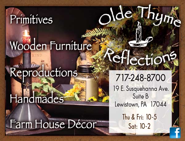 Olde Thyme Reflections <center>Olde Thyme Reflections | <b><a href="https://www.facebook.com/oldethymereflections/" target="_blank" rel="noopener noreferrer">CLICK HERE to view the website</a></b></center>