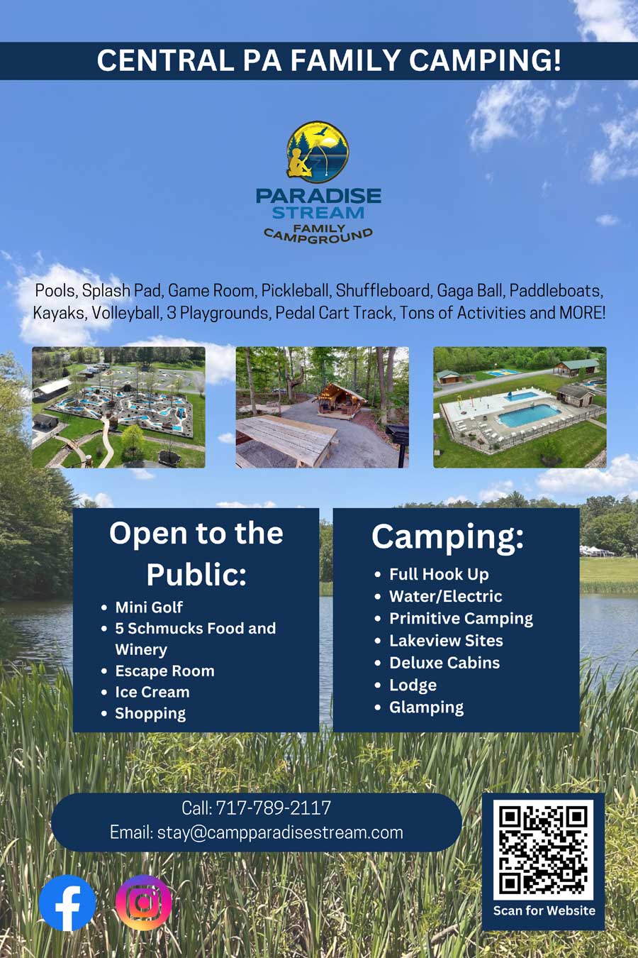 Paradise Stream Family Campground <center>Paradise Stream Family Campground | <b><a href="https://campparadisestream.com/" target="_blank" rel="noopener noreferrer">CLICK HERE to view the website</a></b></center>