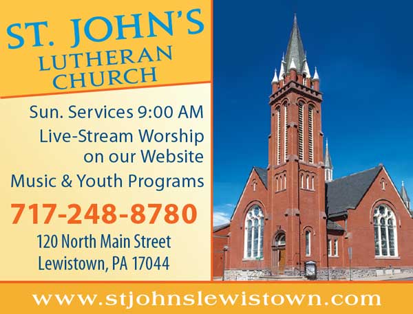 St John's Lutheran Church <center>St John's Lutheran Church | <b><a href="https://www.stjohnslewistown.com/" target="_blank" rel="noopener noreferrer">CLICK HERE to view the website</a></b></center>